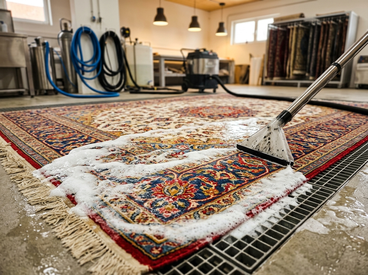 Nettoyage professionnel de tapis