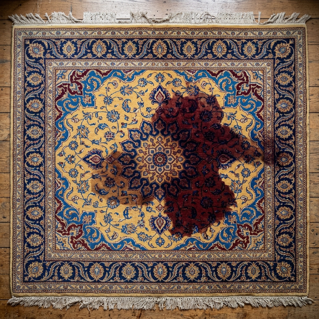 Tapis avant nettoyage